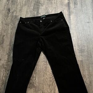 Ralph Lauren Women's Black Straight Leg Jeans